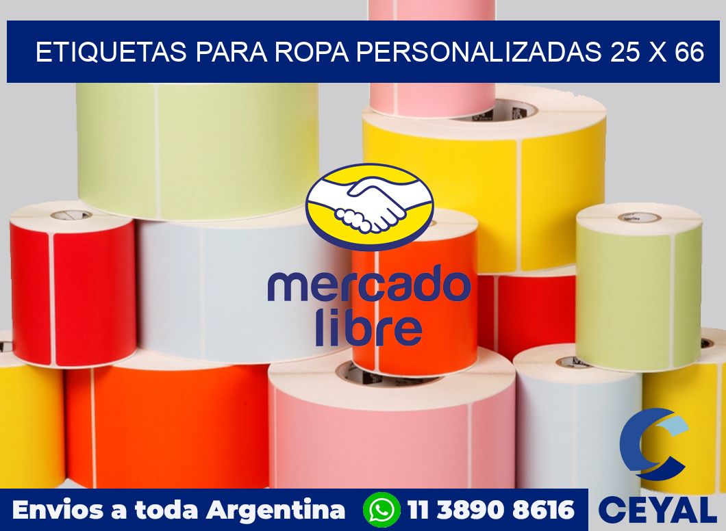 etiquetas para ropa personalizadas 25 x 66