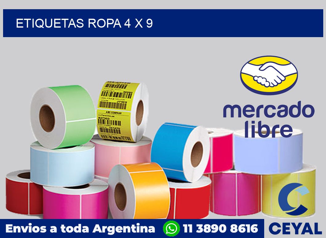 etiquetas ropa 4 x 9