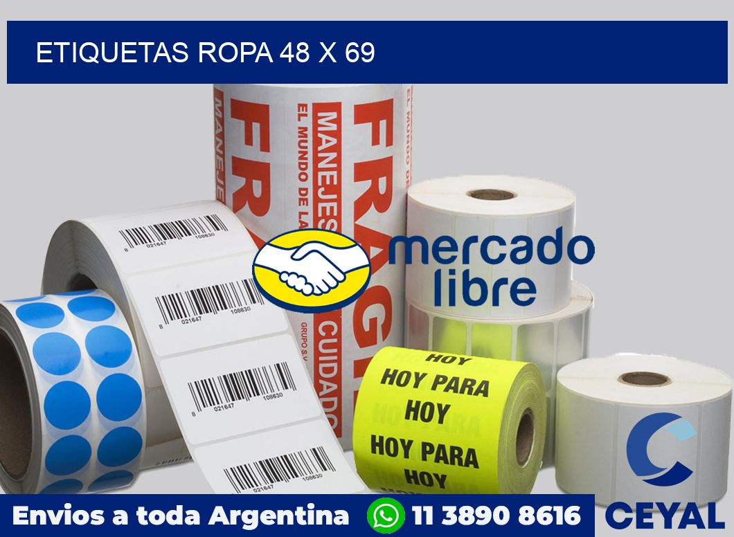 etiquetas ropa 48 x 69