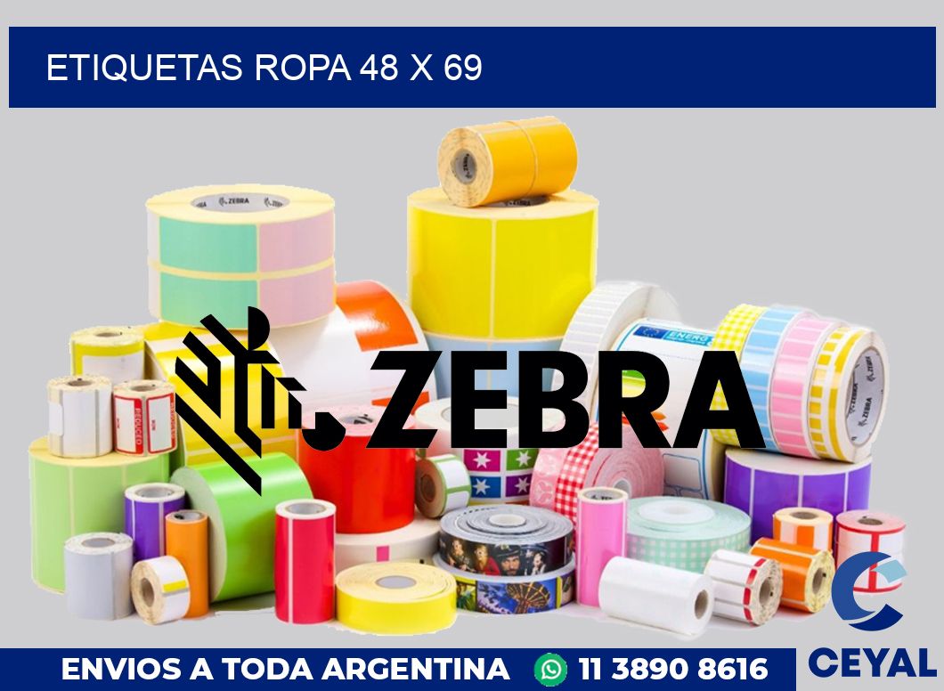 etiquetas ropa 48 x 69