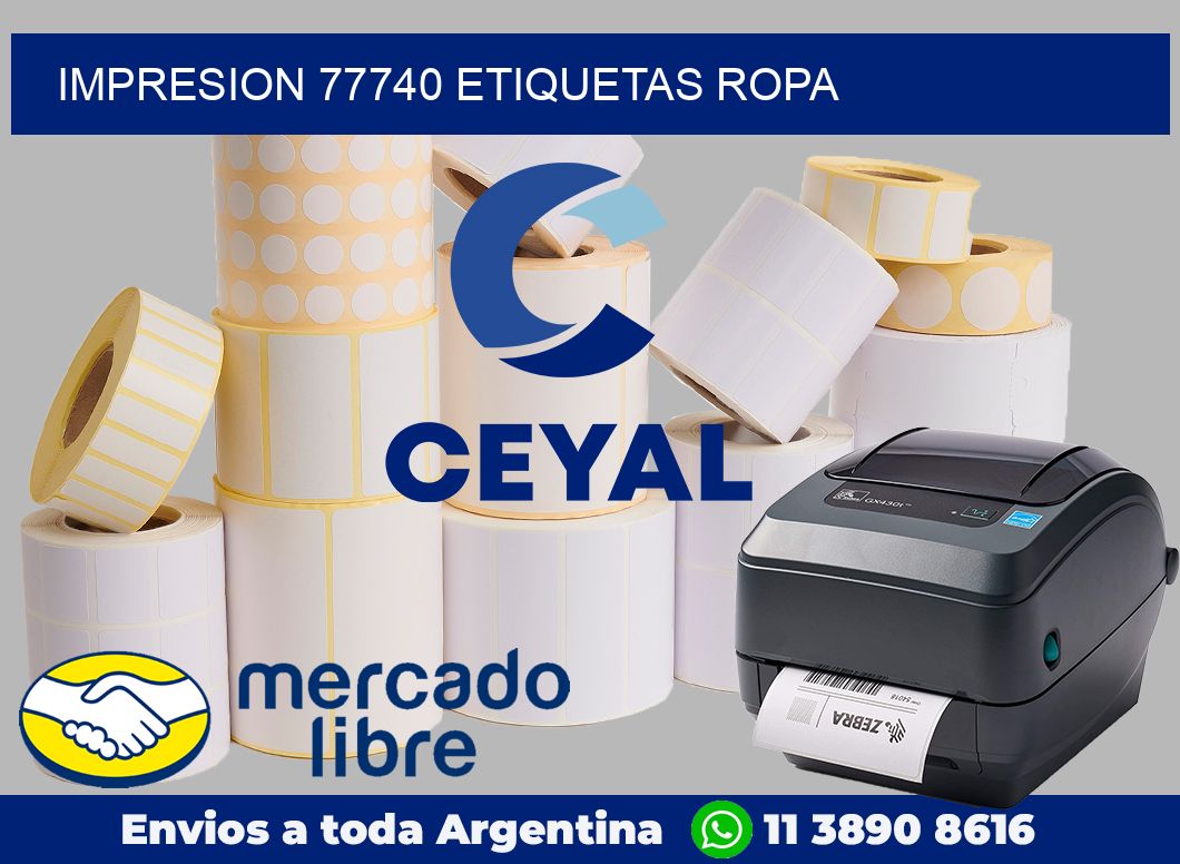 impresion 77740 etiquetas ropa