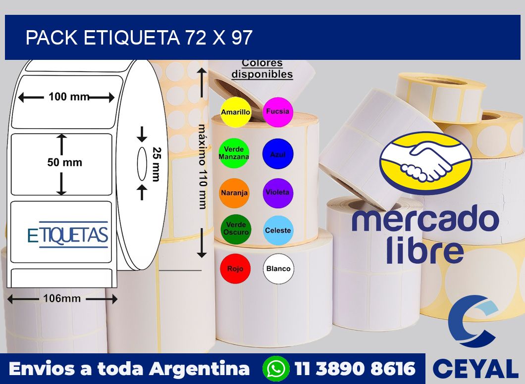 pack etiqueta 72 x 97