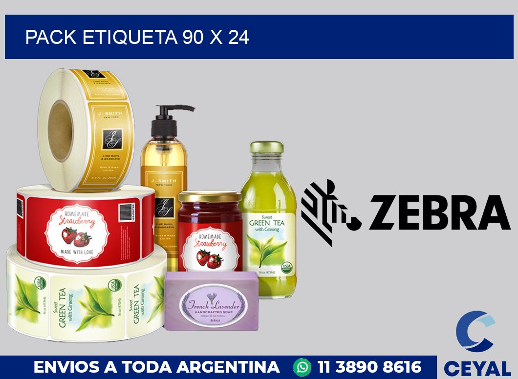 pack etiqueta 90 x 24