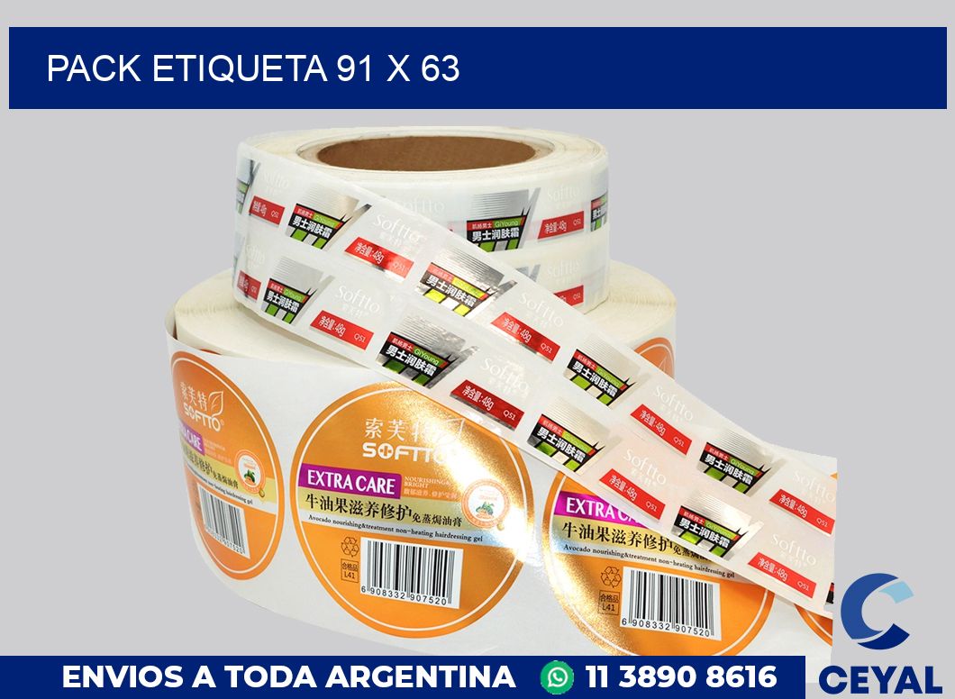 pack etiqueta 91 x 63