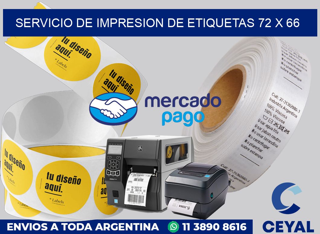 servicio de impresion de etiquetas 72 x 66