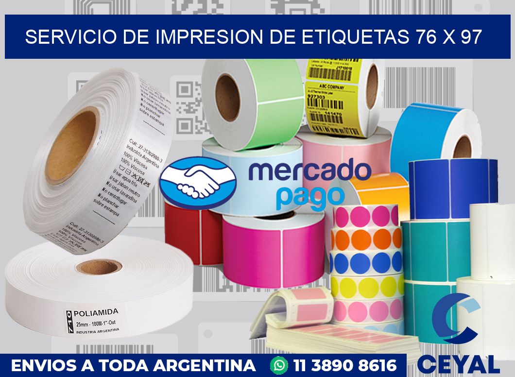 servicio de impresion de etiquetas 76 x 97