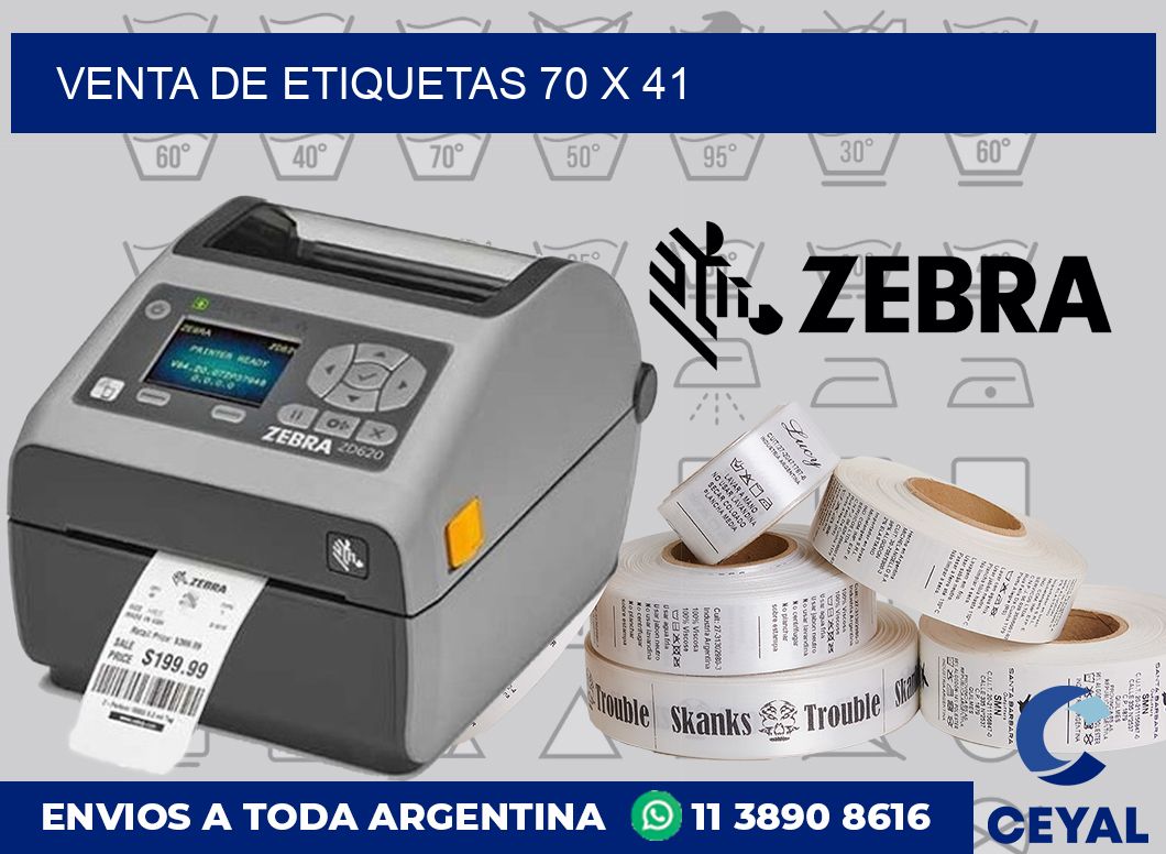 venta de etiquetas 70 x 41