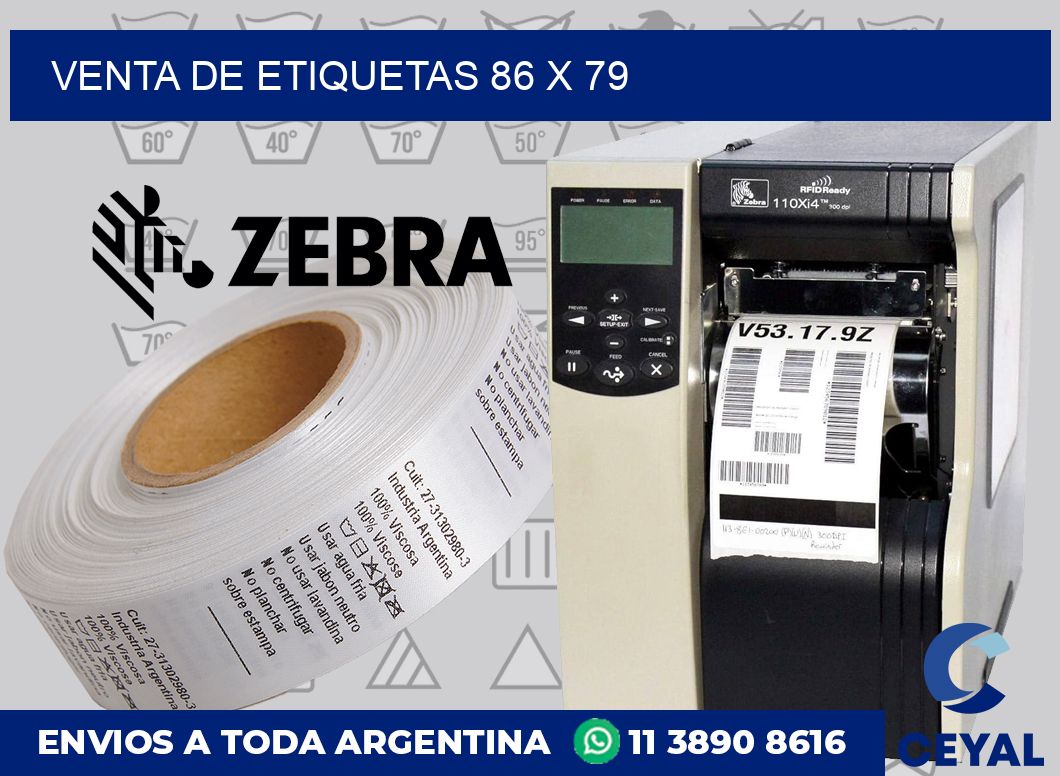 venta de etiquetas 86 x 79