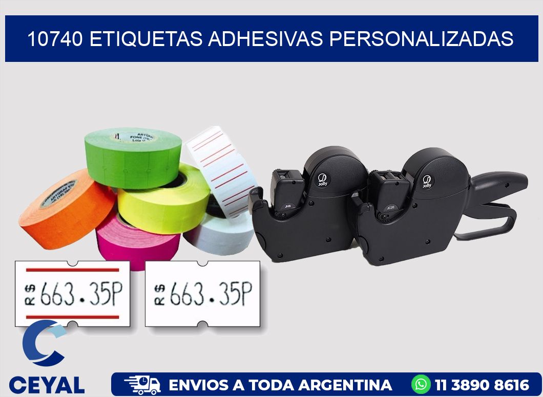 10740 ETIQUETAS ADHESIVAS PERSONALIZADAS