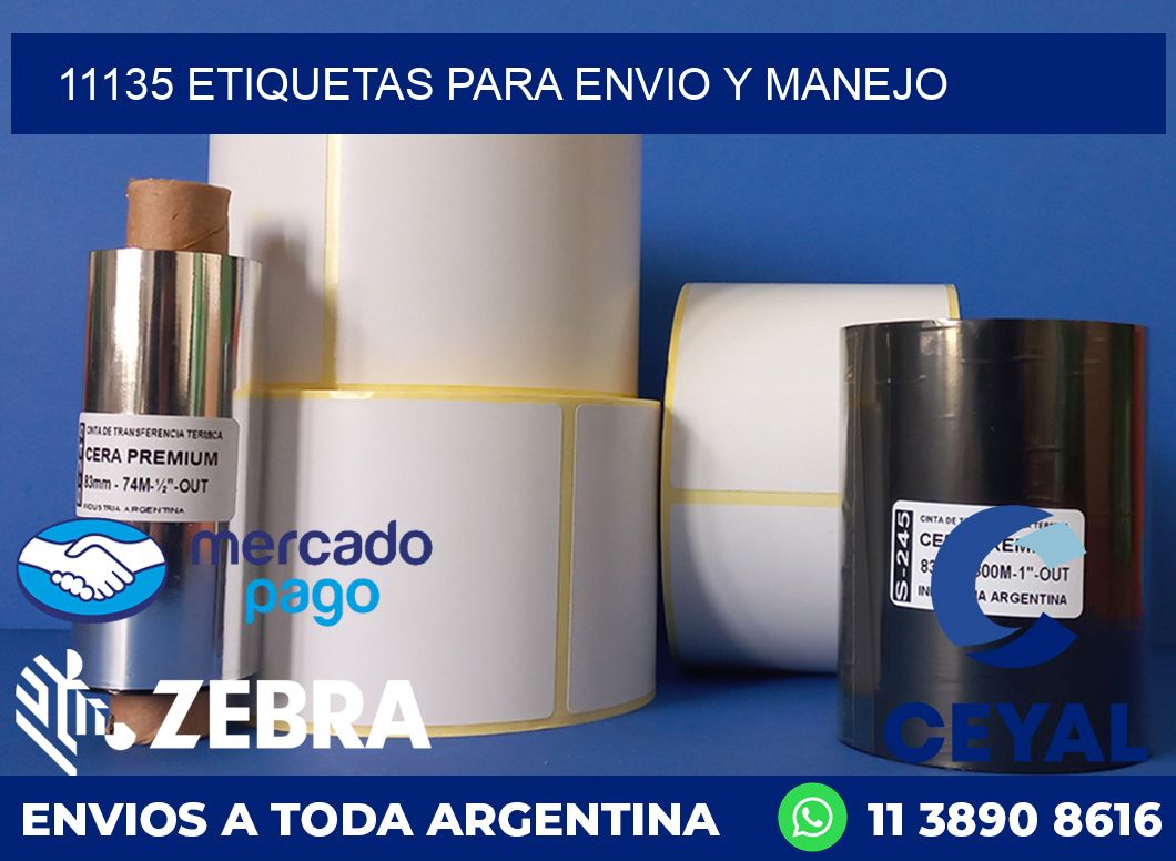 11135 ETIQUETAS PARA ENVIO Y MANEJO