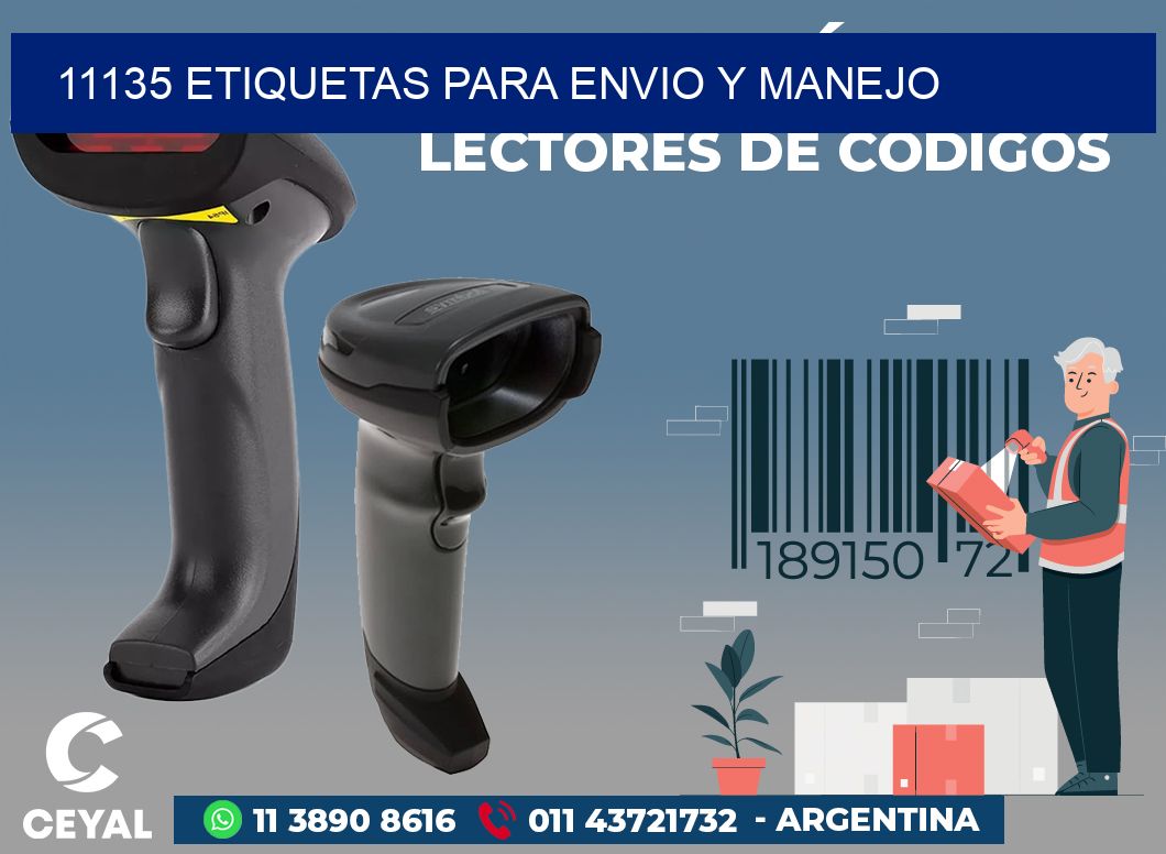 11135 ETIQUETAS PARA ENVIO Y MANEJO