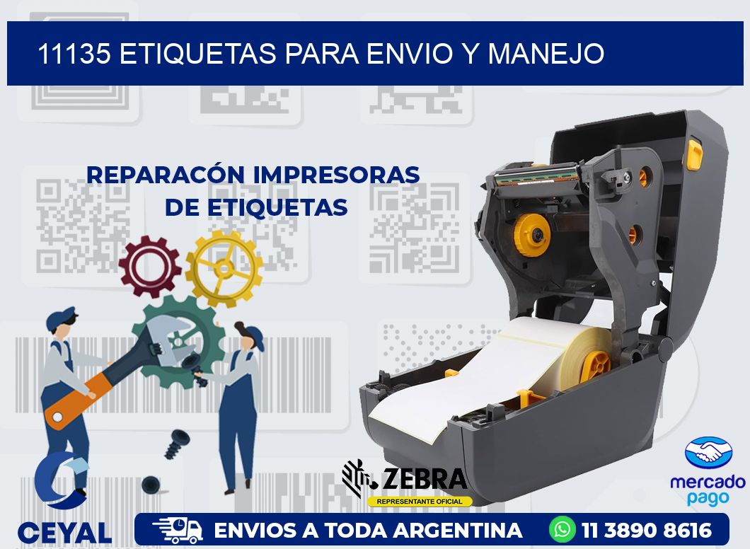 11135 ETIQUETAS PARA ENVIO Y MANEJO