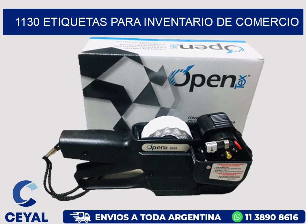 1130 ETIQUETAS PARA INVENTARIO DE COMERCIO
