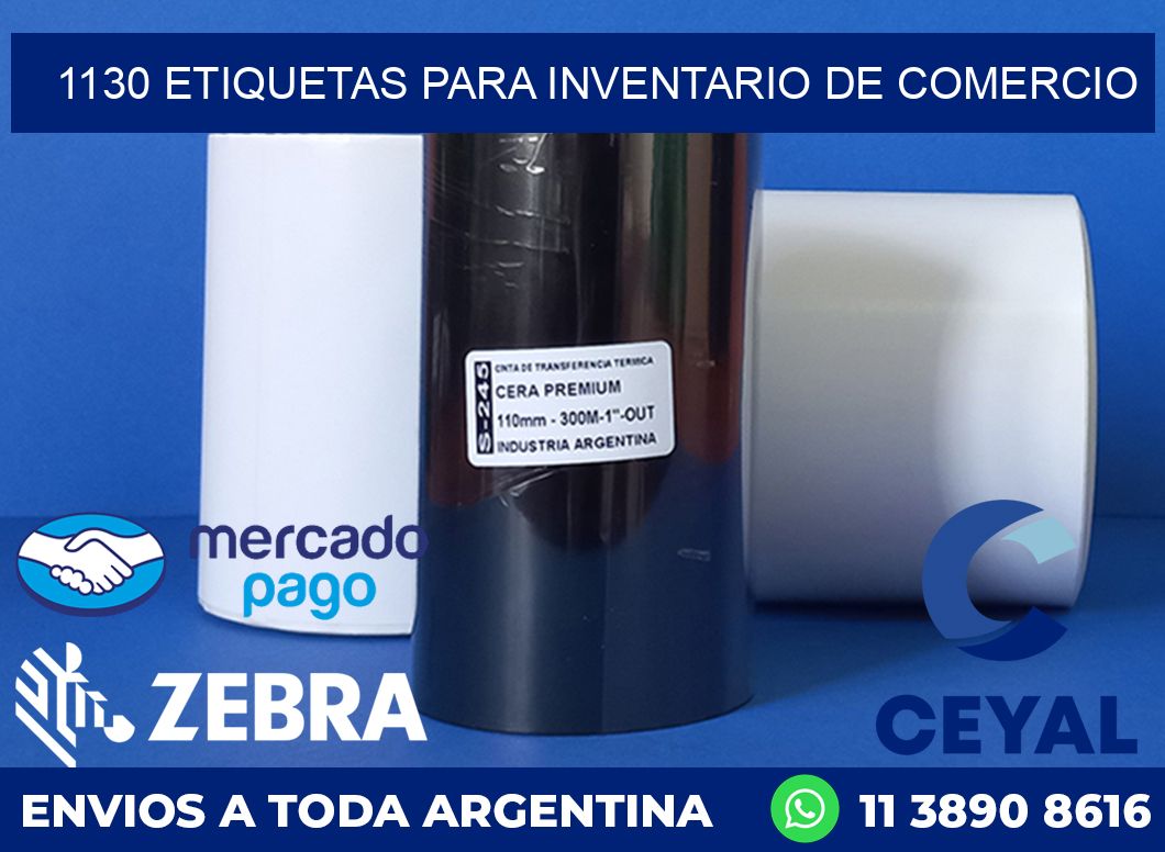 1130 ETIQUETAS PARA INVENTARIO DE COMERCIO