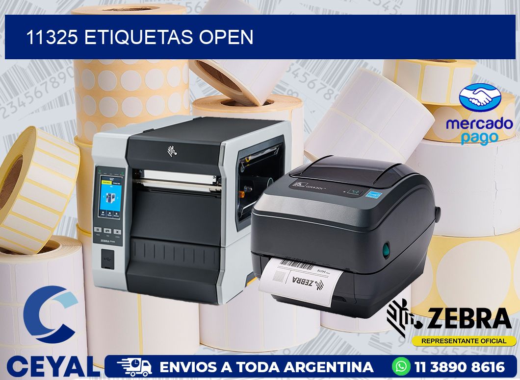 11325 ETIQUETAS OPEN