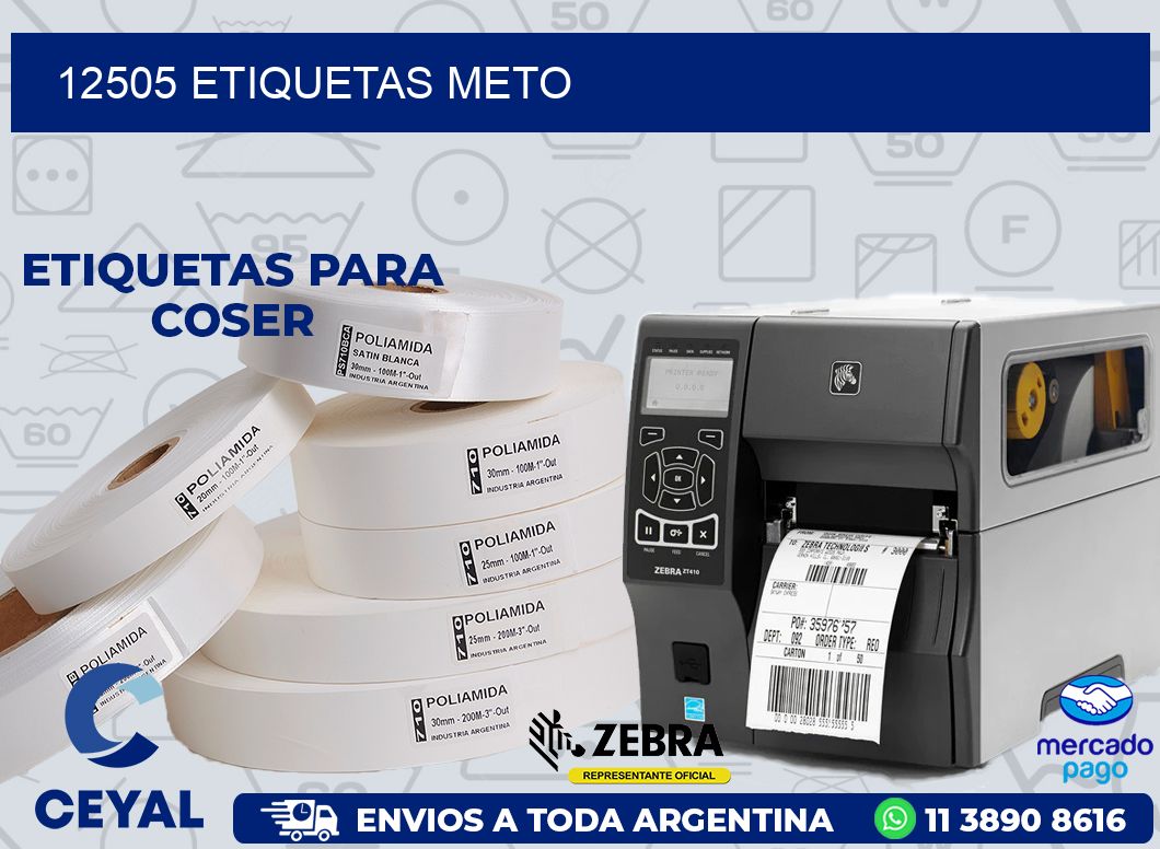 12505 ETIQUETAS METO