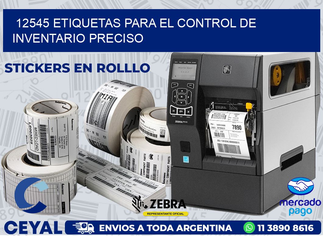 12545 ETIQUETAS PARA EL CONTROL DE INVENTARIO PRECISO