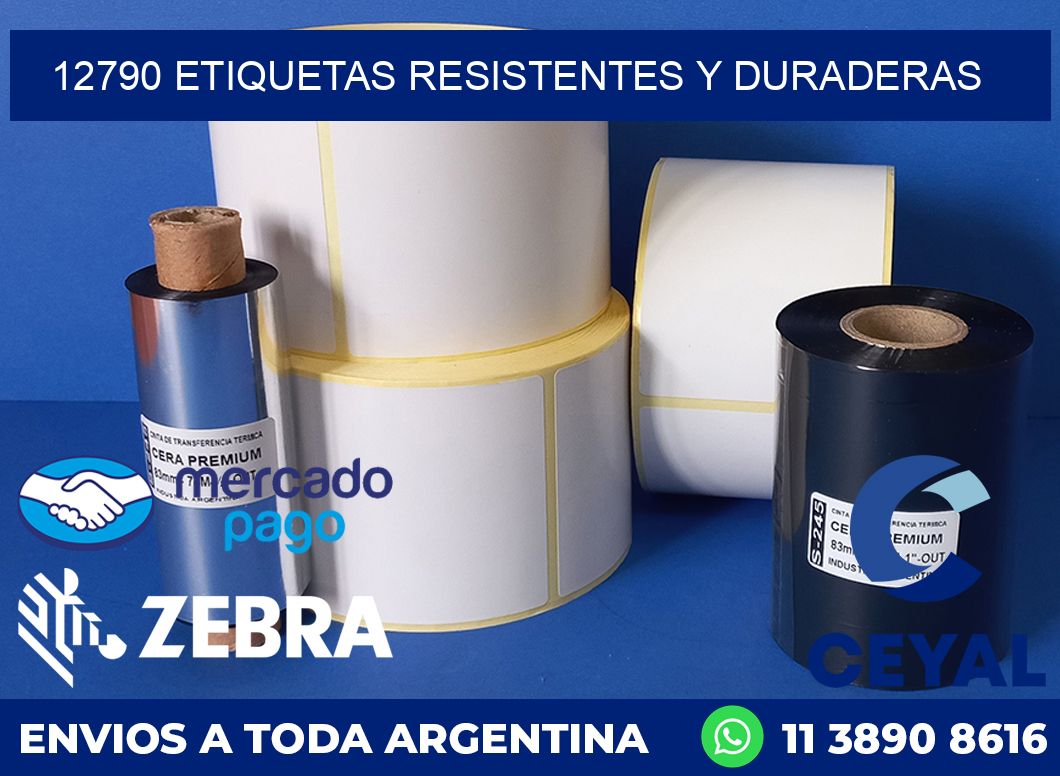 12790 ETIQUETAS RESISTENTES Y DURADERAS