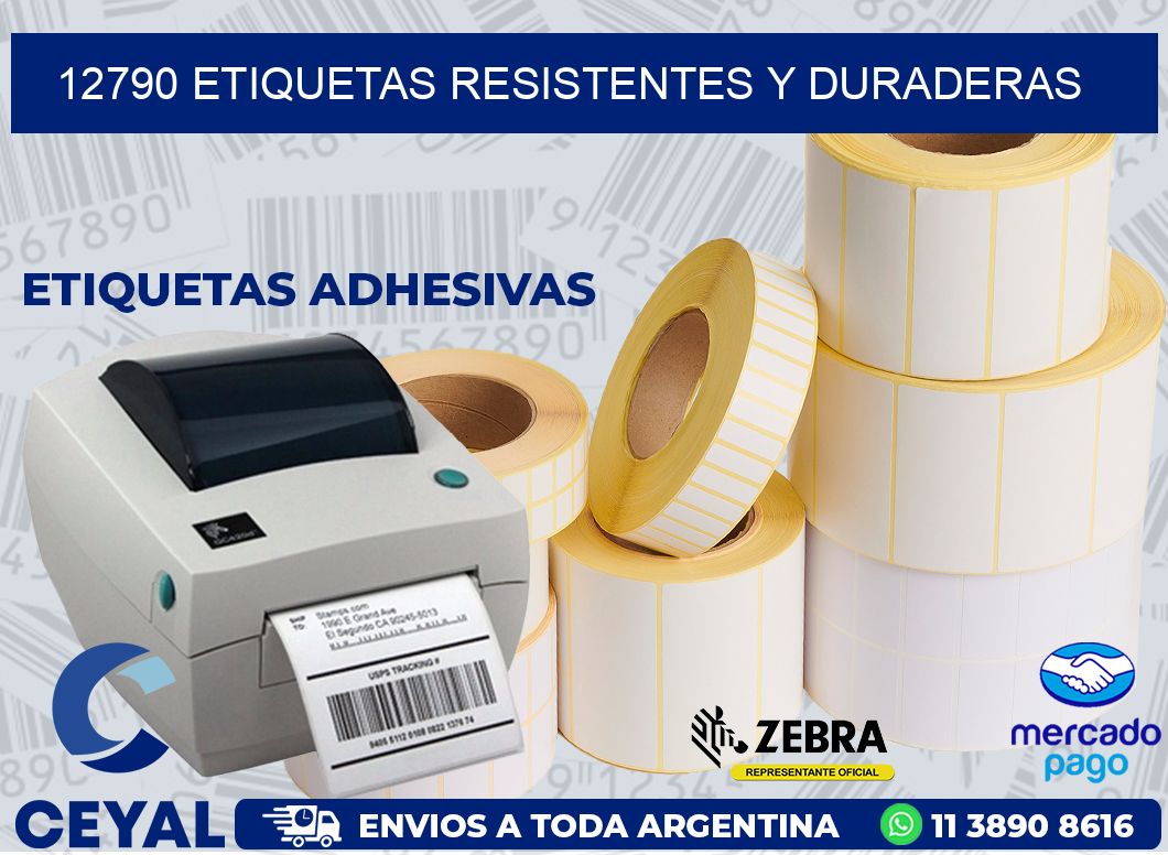 12790 ETIQUETAS RESISTENTES Y DURADERAS
