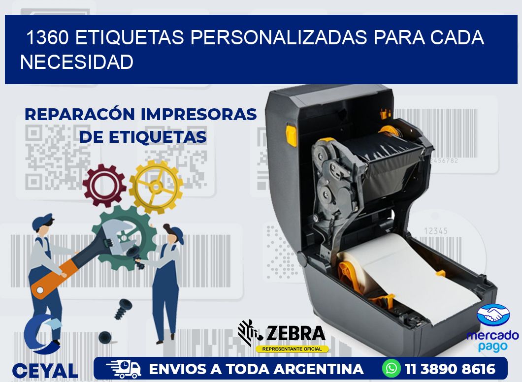 1360 ETIQUETAS PERSONALIZADAS PARA CADA NECESIDAD