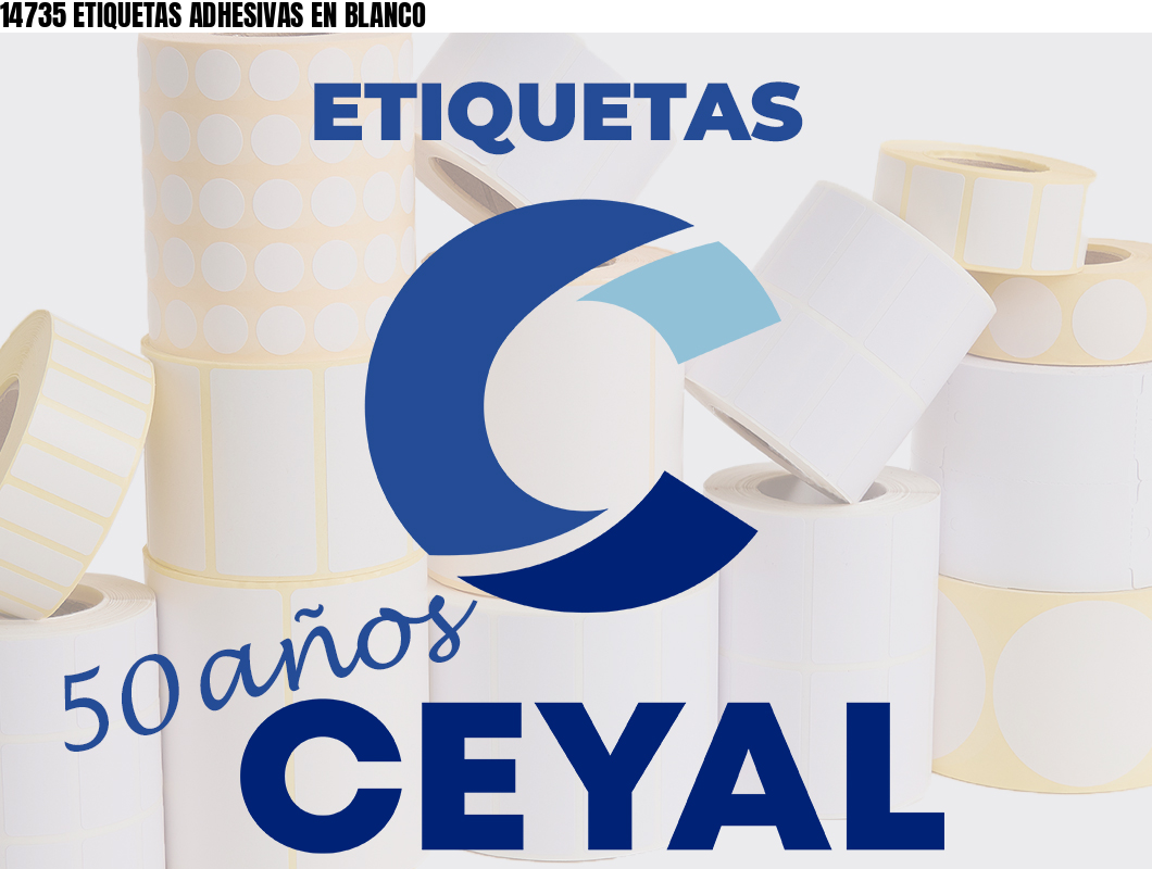 14735 ETIQUETAS ADHESIVAS EN BLANCO