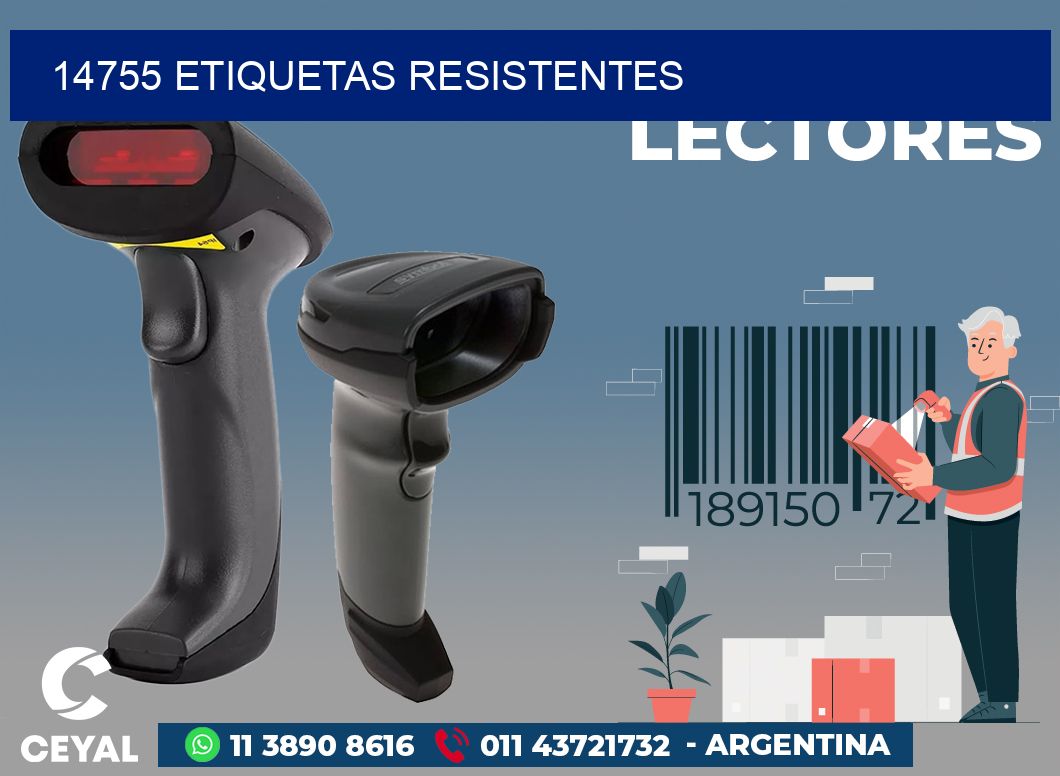 14755 ETIQUETAS RESISTENTES