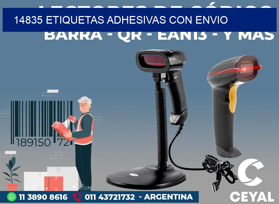 14835 ETIQUETAS ADHESIVAS CON ENVIO