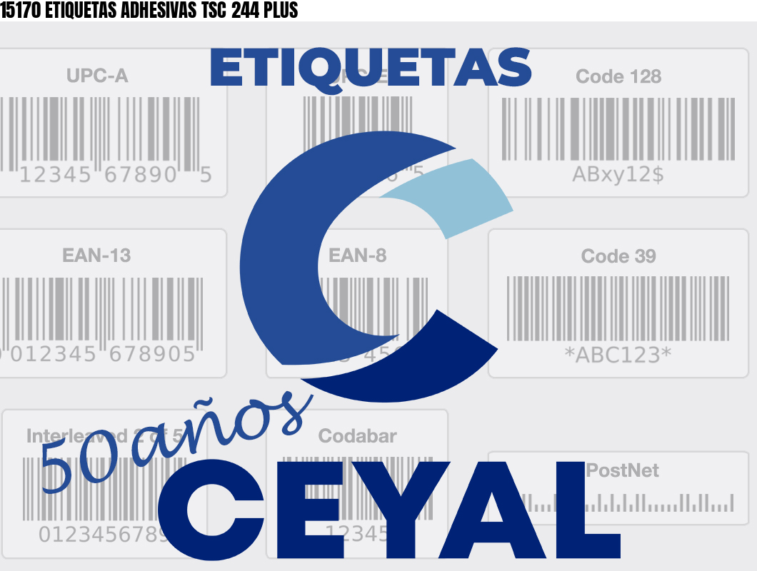 15170 ETIQUETAS ADHESIVAS TSC 244 PLUS