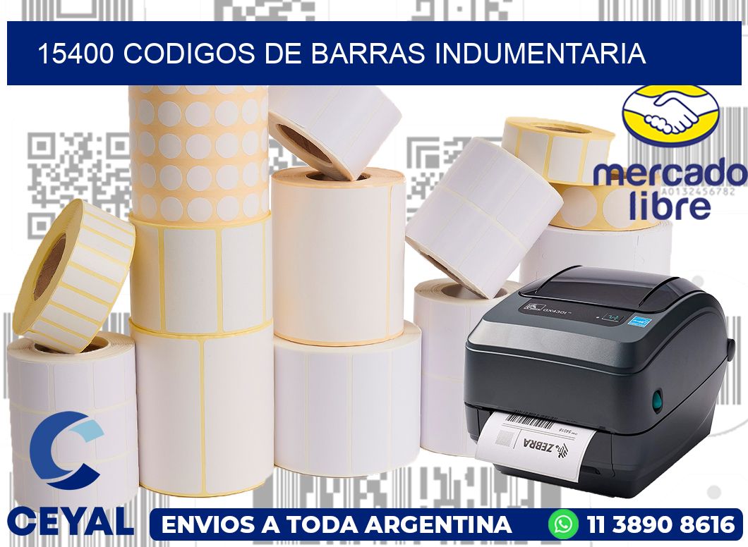 15400 CODIGOS DE BARRAS INDUMENTARIA