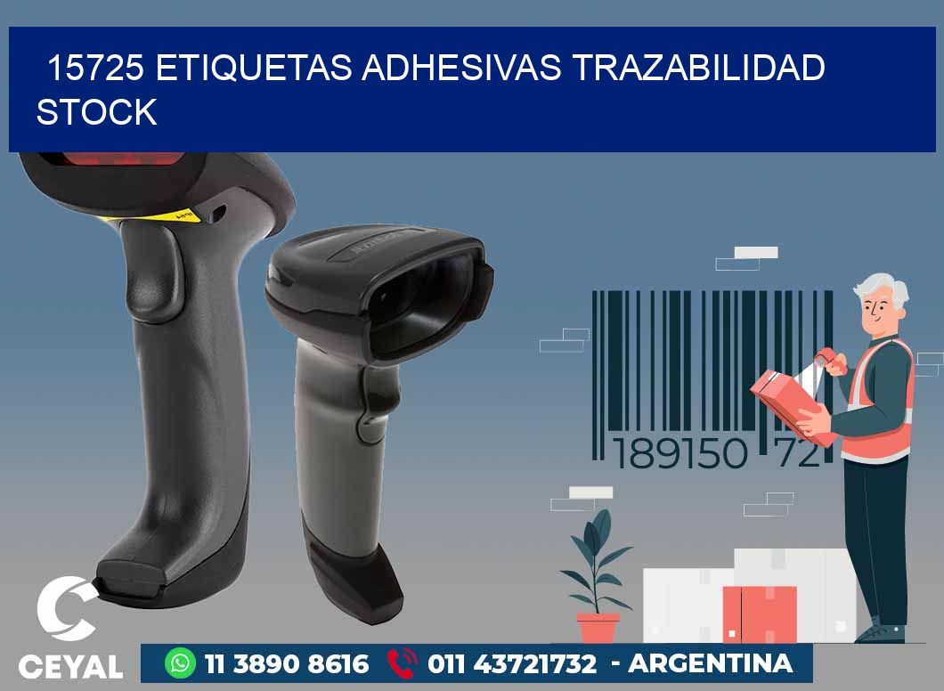 15725 ETIQUETAS ADHESIVAS TRAZABILIDAD STOCK