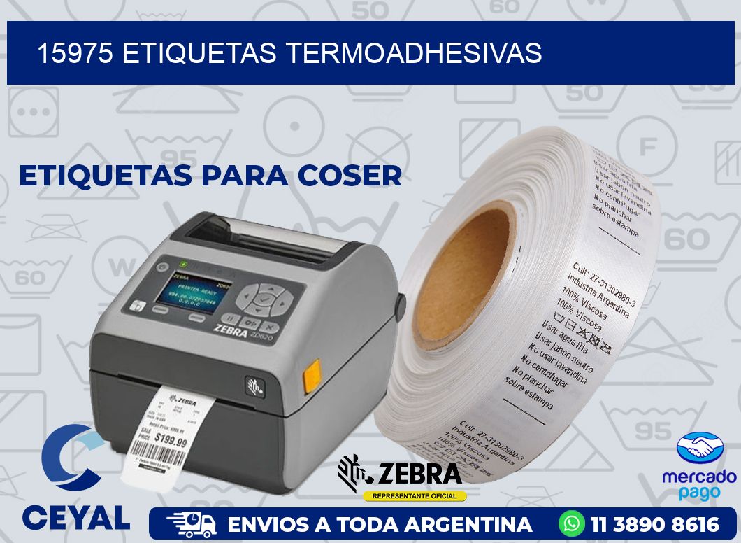 15975 ETIQUETAS TERMOADHESIVAS
