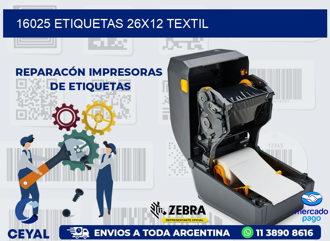 16025 ETIQUETAS 26X12 TEXTIL
