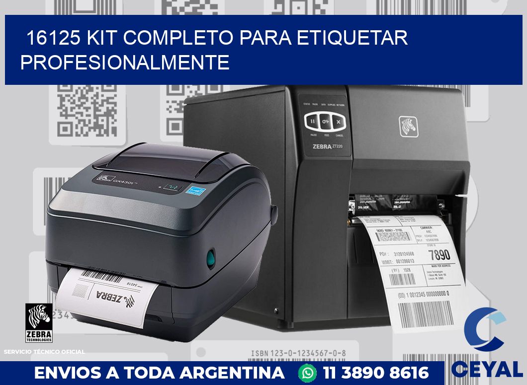 16125 KIT COMPLETO PARA ETIQUETAR PROFESIONALMENTE