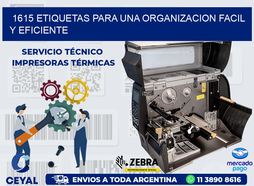 1615 ETIQUETAS PARA UNA ORGANIZACION FACIL Y EFICIENTE