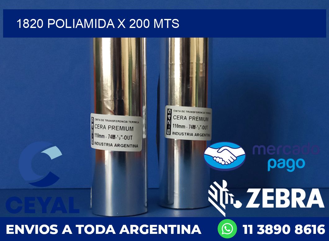 1820 POLIAMIDA X 200 MTS