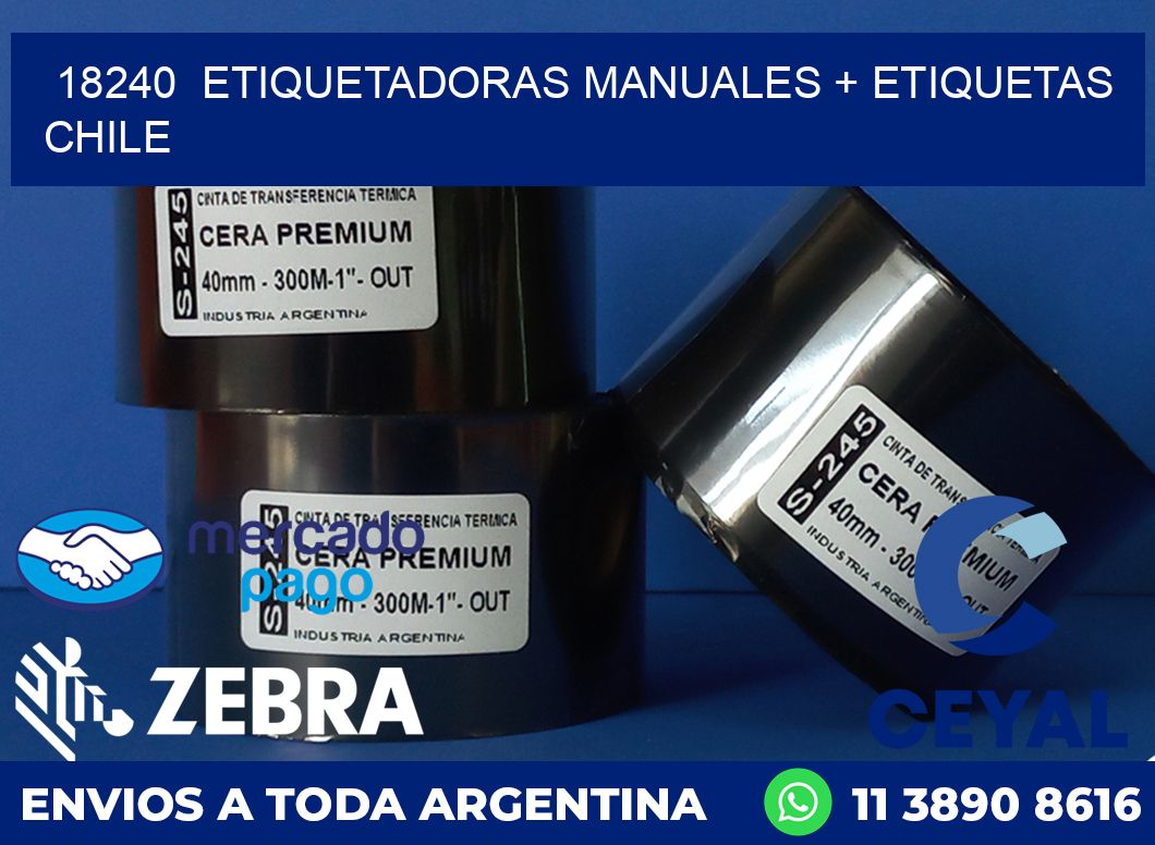 18240  ETIQUETADORAS MANUALES + ETIQUETAS CHILE