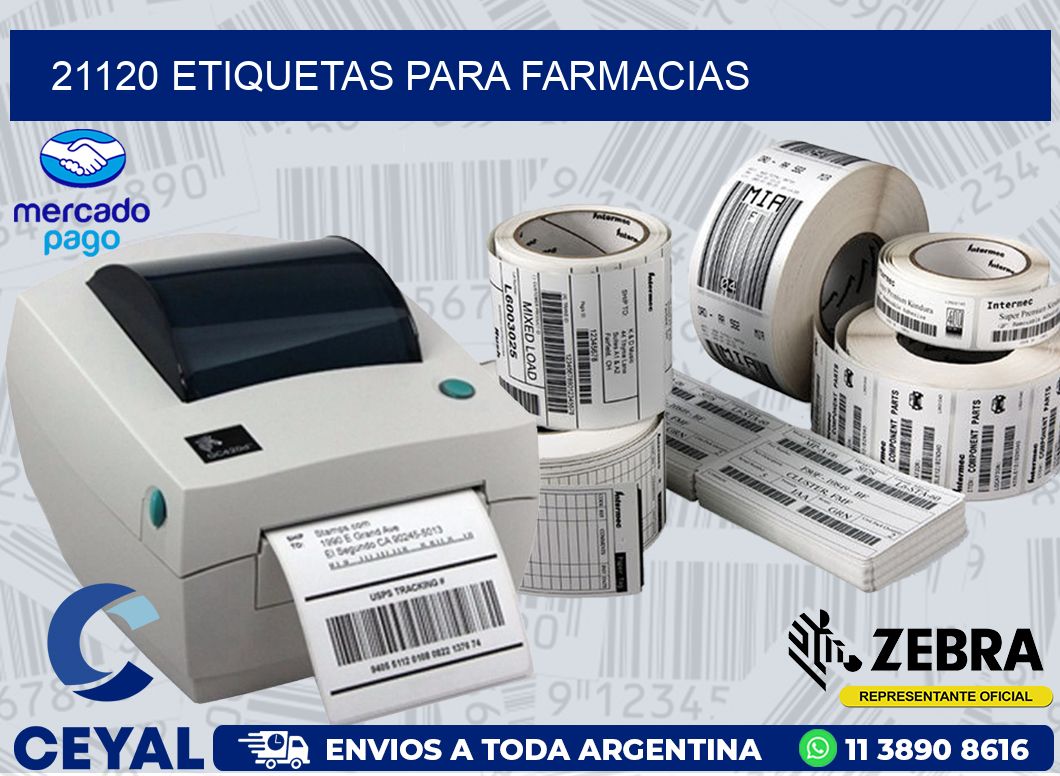 21120 ETIQUETAS PARA FARMACIAS