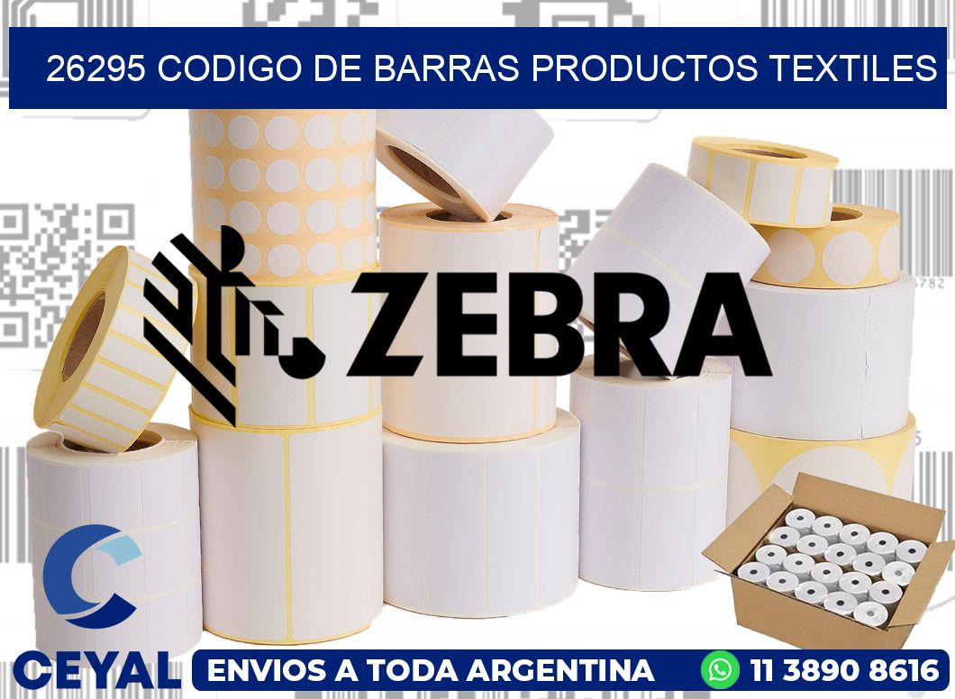 26295 CODIGO DE BARRAS PRODUCTOS TEXTILES
