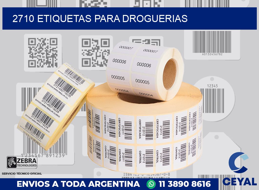 2710 ETIQUETAS PARA DROGUERIAS