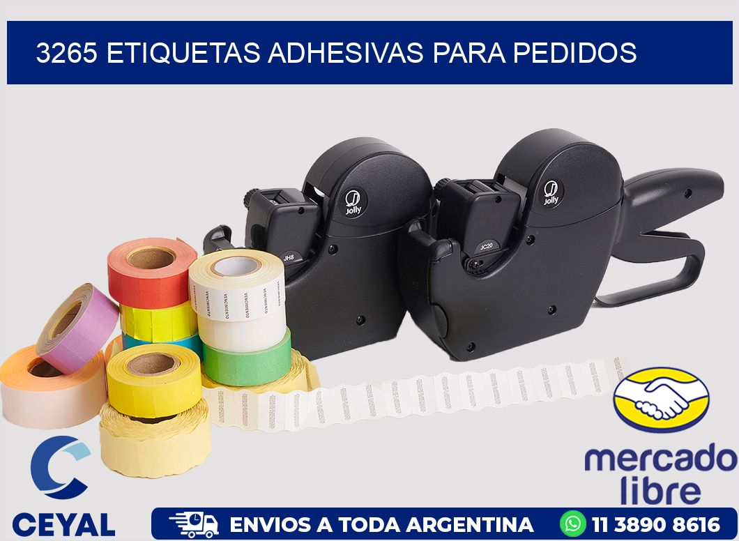 3265 ETIQUETAS ADHESIVAS PARA PEDIDOS