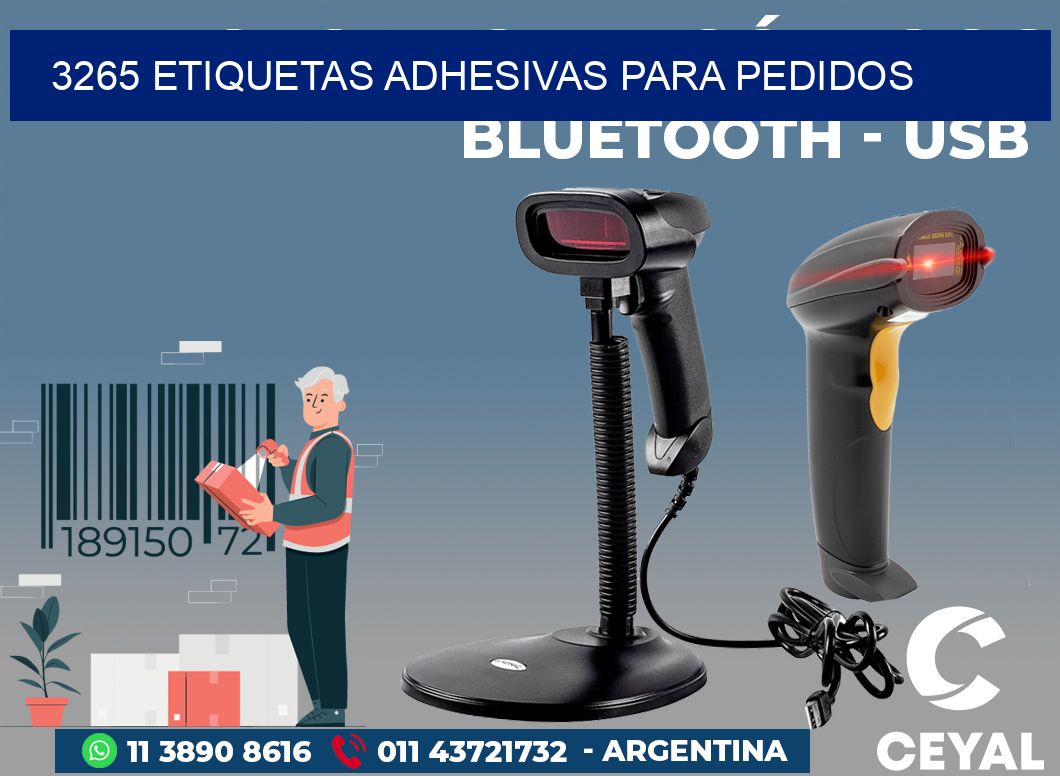 3265 ETIQUETAS ADHESIVAS PARA PEDIDOS