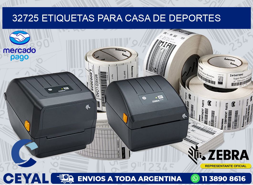 32725 ETIQUETAS PARA CASA DE DEPORTES