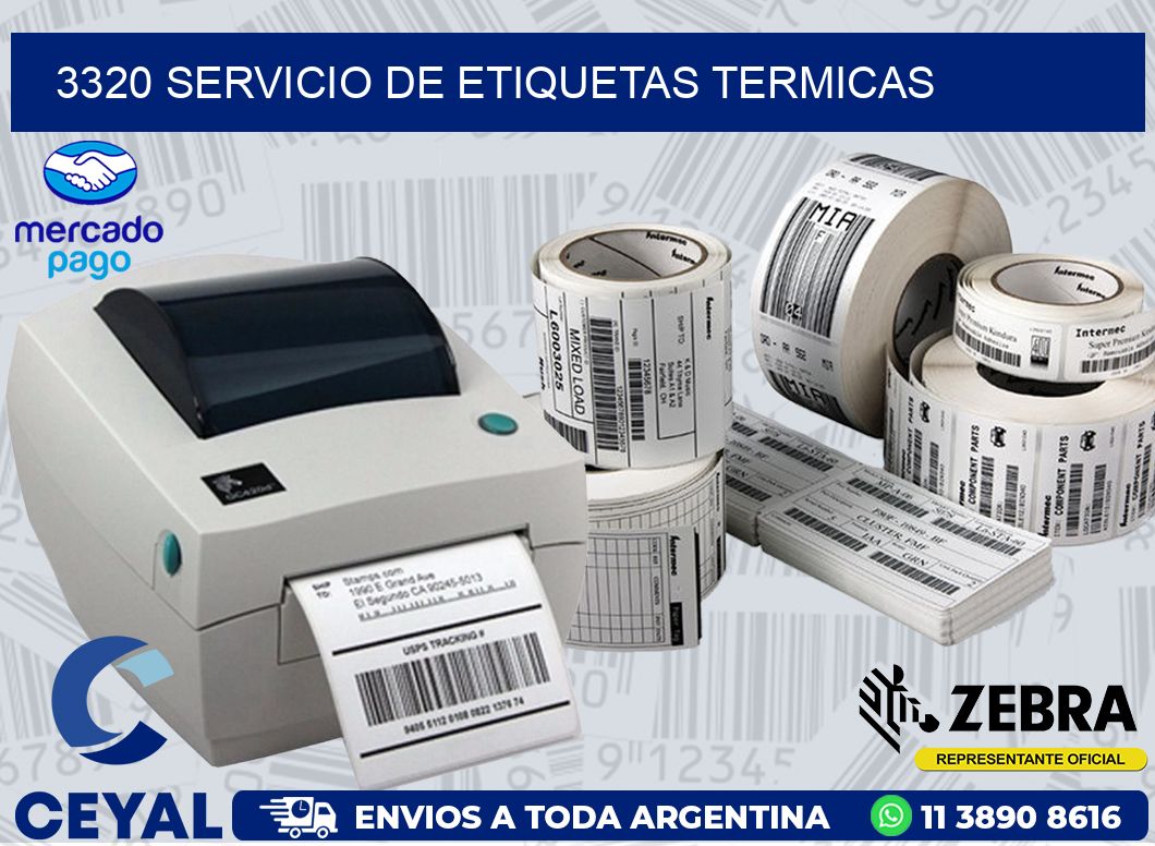 3320 SERVICIO DE ETIQUETAS TERMICAS