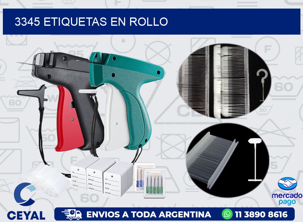 3345 ETIQUETAS EN ROLLO