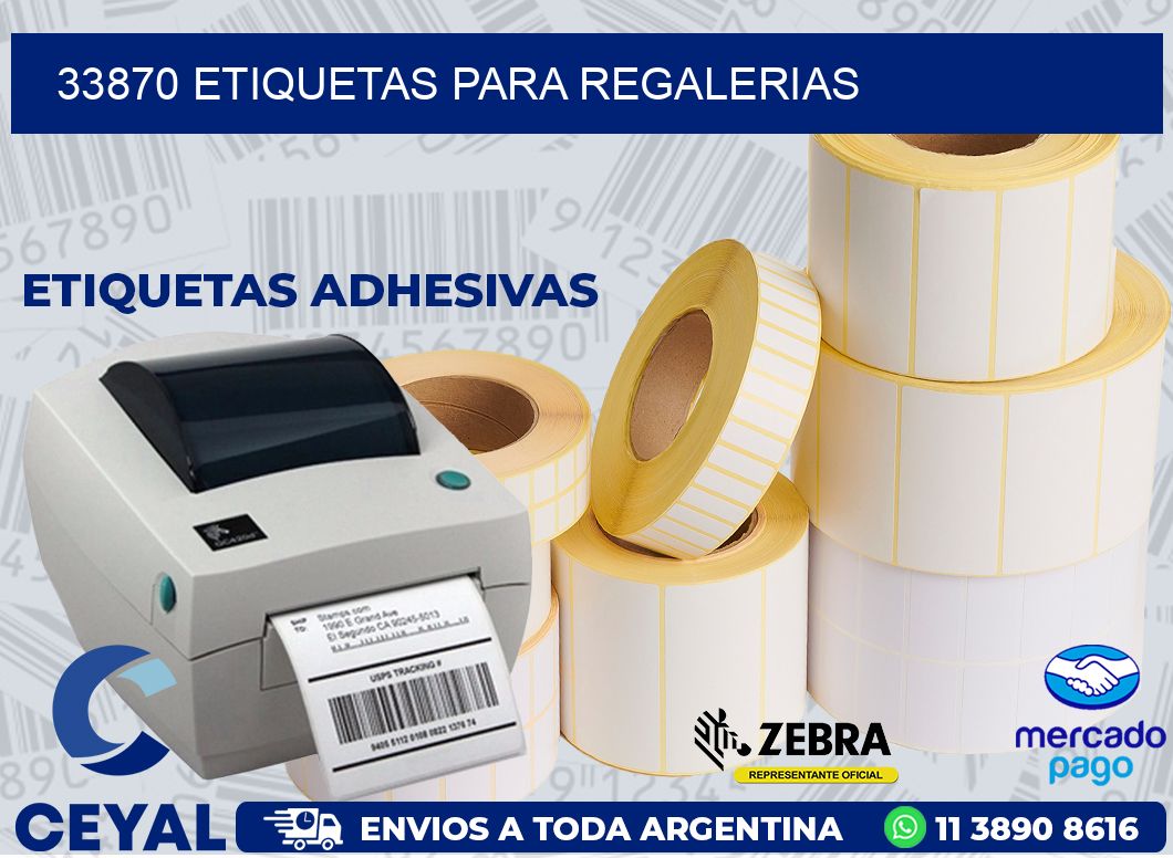 33870 ETIQUETAS PARA REGALERIAS