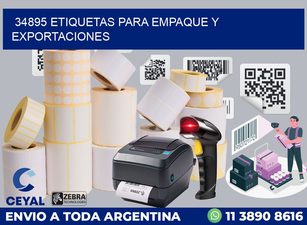 34895 ETIQUETAS PARA EMPAQUE Y EXPORTACIONES