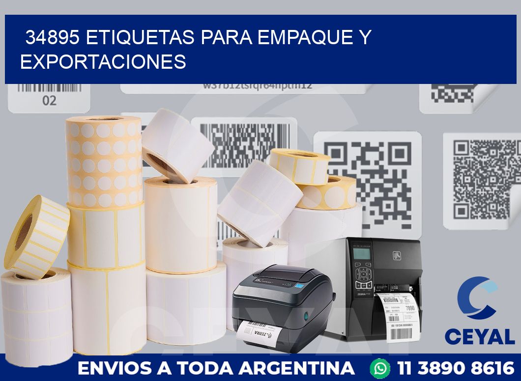 34895 ETIQUETAS PARA EMPAQUE Y EXPORTACIONES