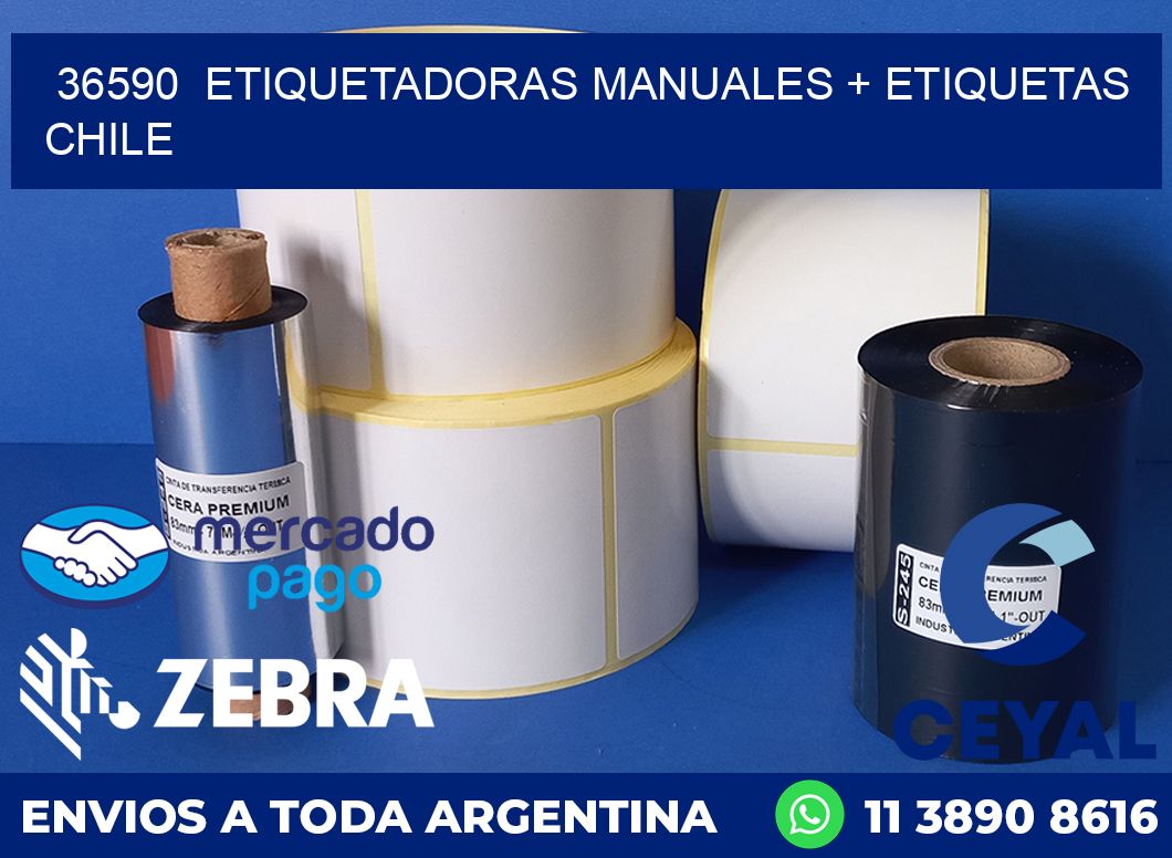 36590  ETIQUETADORAS MANUALES + ETIQUETAS CHILE