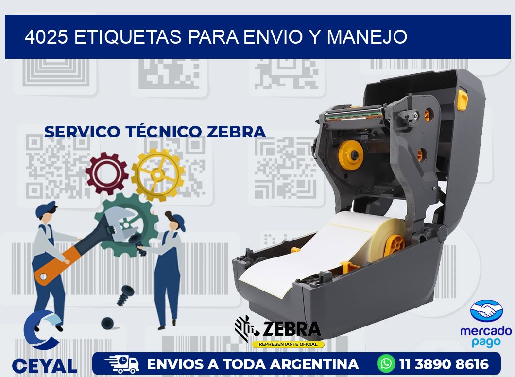 4025 ETIQUETAS PARA ENVIO Y MANEJO