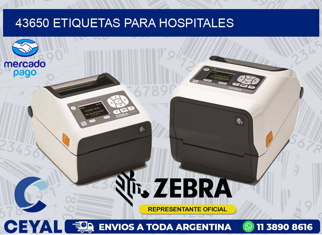43650 ETIQUETAS PARA HOSPITALES